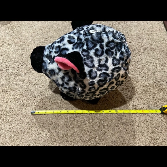 Leopard print JUMBO PLUSH PIGGY BANK by Fab NY - Picture 7 of 11